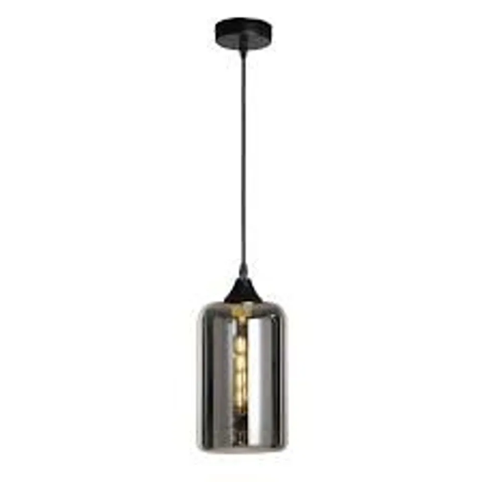 AEVRY 1 LIGHT CYLINDER PENDANT BASE FINISH BLACK