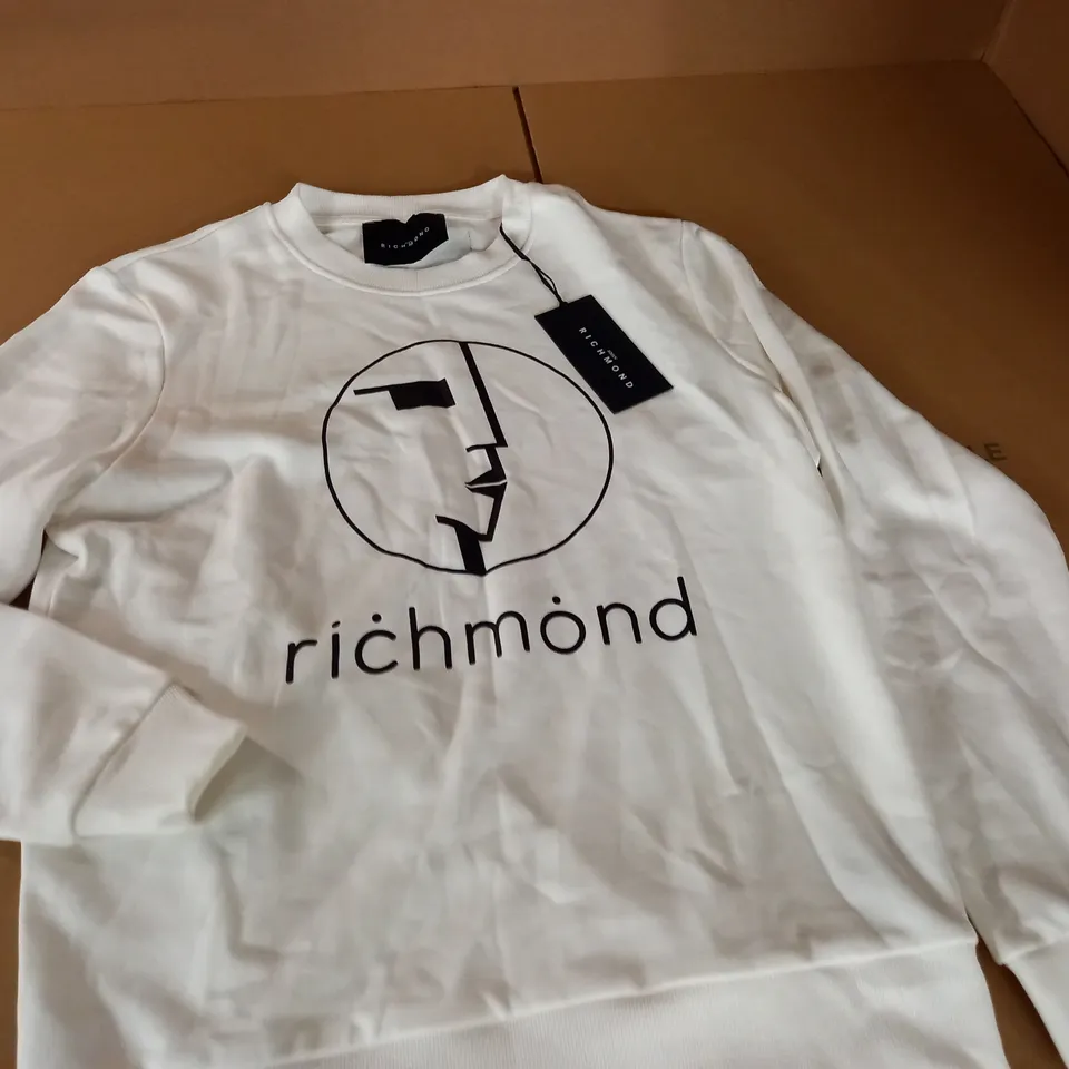 JOHN RICHMOND OFF-WHITE JUMPER - S