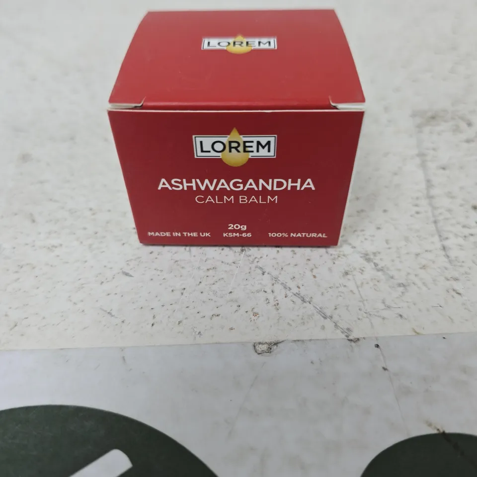 LOREM ASHWAGANDHA CALM BALM, 20G – MADE IN THE UK