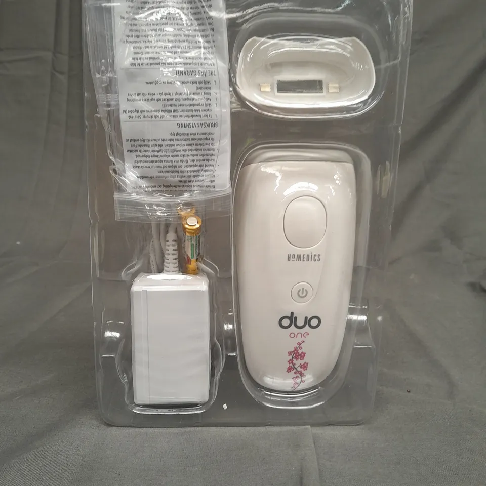 boxed homedics duo one permanent hair removal device