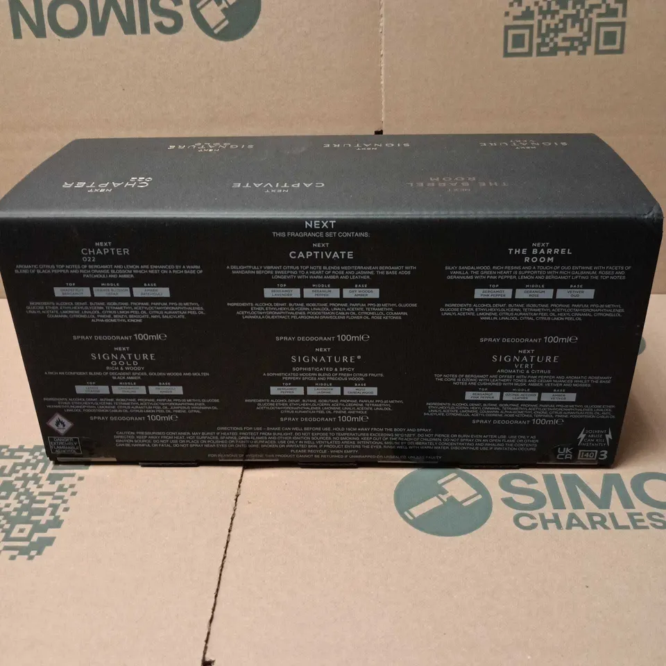 NEXT GIFT SET 6 X DEODORANT SPRAY SET