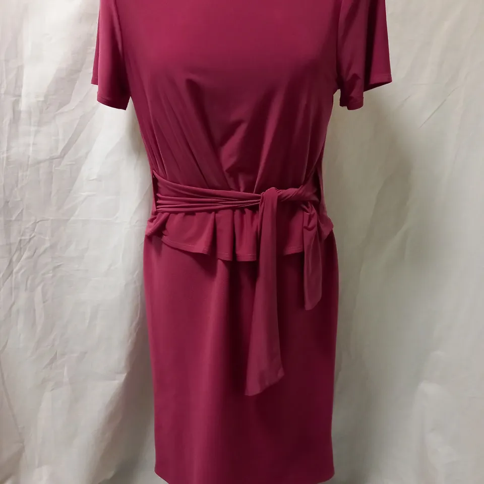 JOHN ROCHA PINK DRESS WITH TIES - SIZE 12