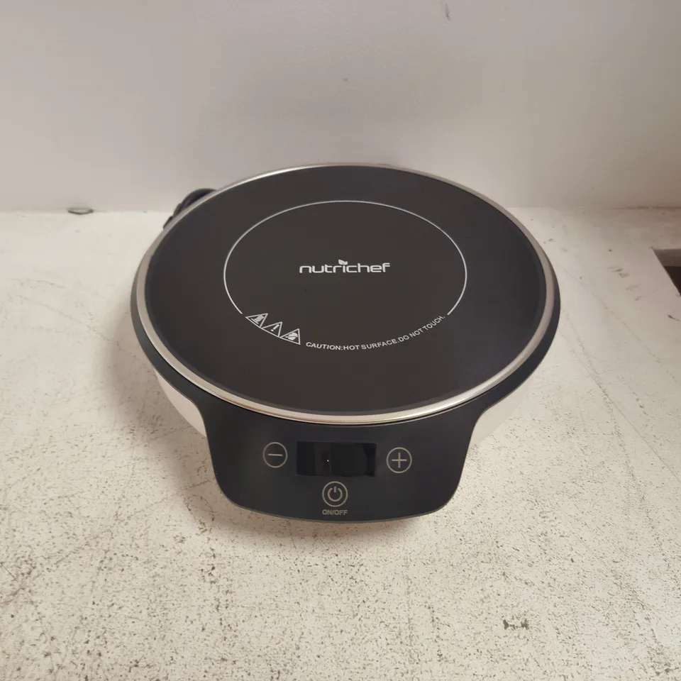 NUTRICHEF NCIT1S PORTABLE SINGLE BURNER INDUCTION COOKTOP – BOXED