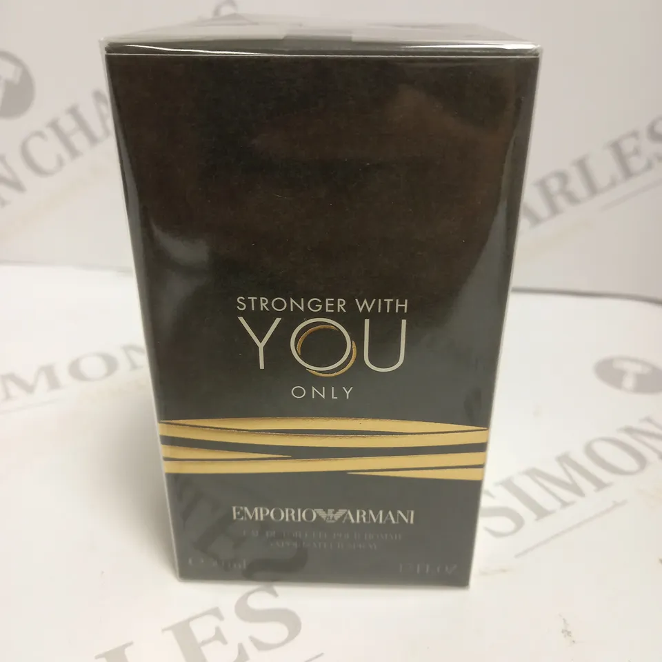 BOXED AND SEALED STRONGER WITH YOU ONLY EMPORIO ARMANI EAU DE TOILETTE 50ML