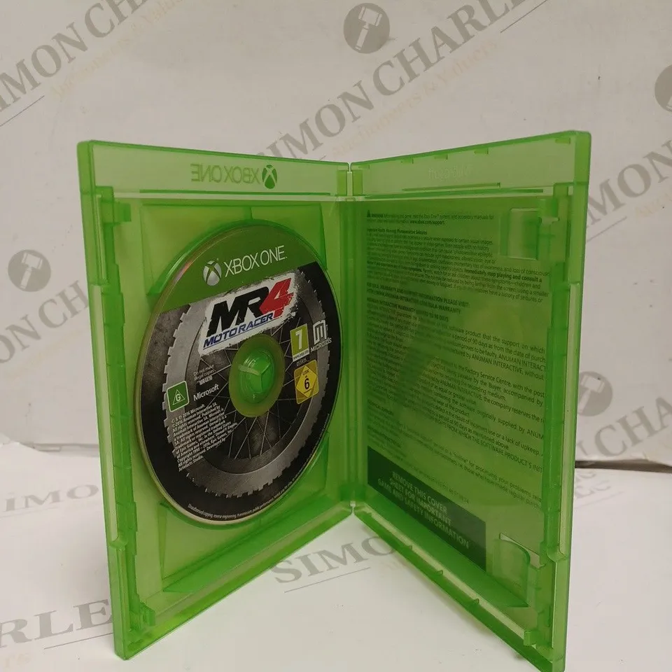 XBOX ONE MR4 MOTORACER VIDEO GAME.