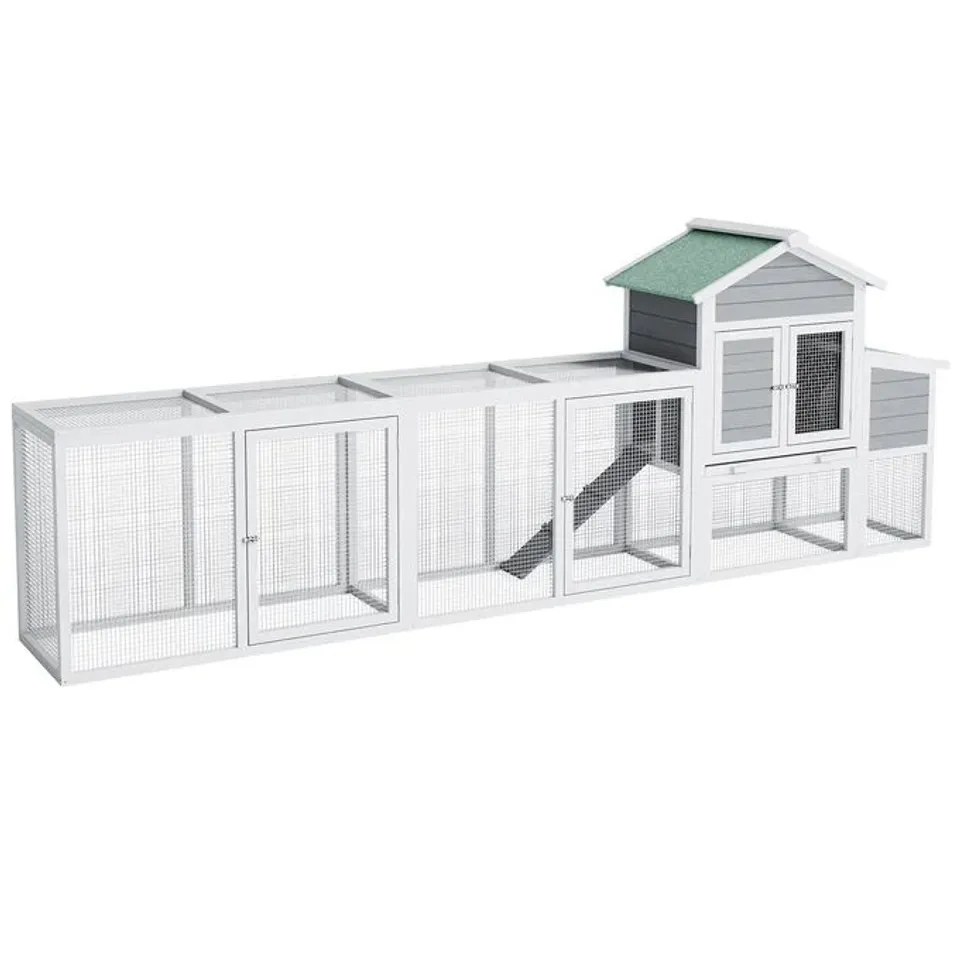 BOXED GARVEE 122IN LARGE CHICKEN COOP WITH RUN (2 BOXES)