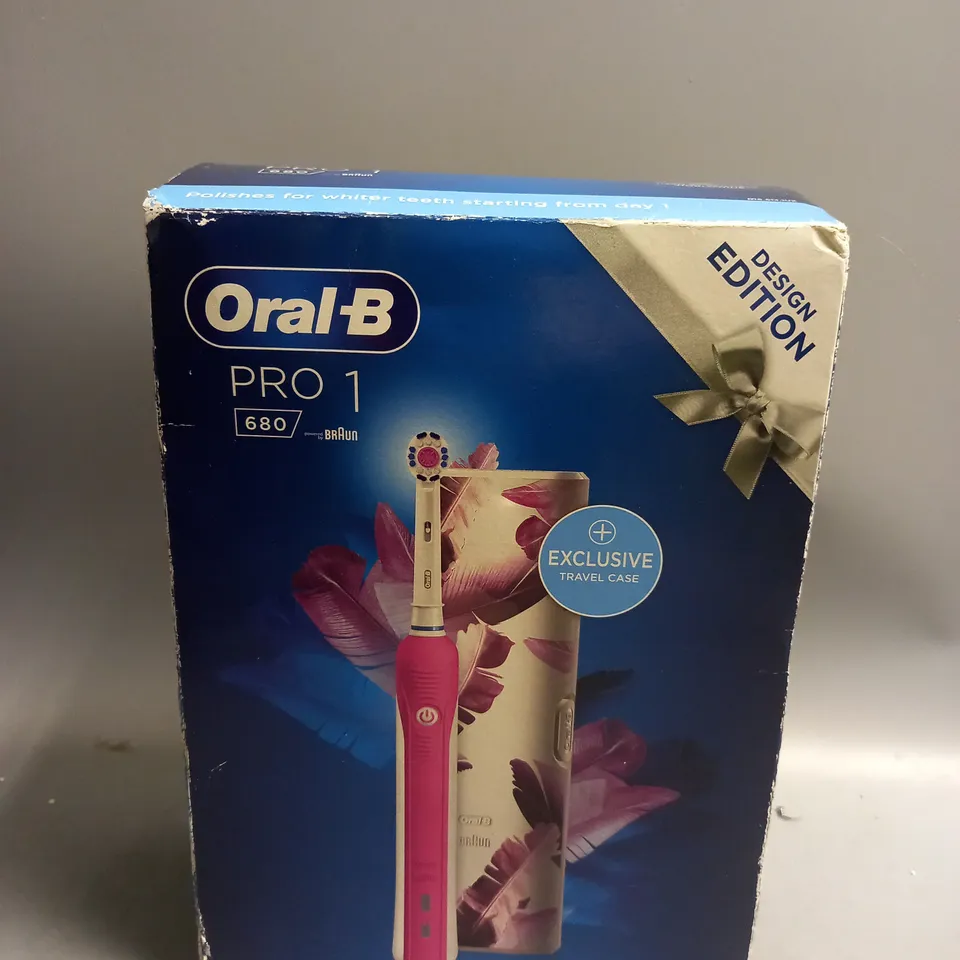 BOXED ORAL B PRO 1 680 ELECTRIC TOOTHBRUSH