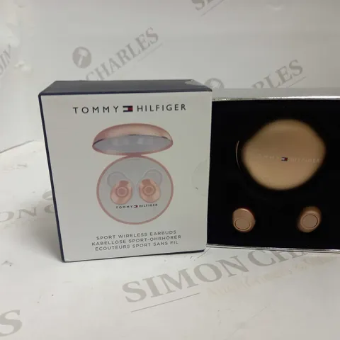 TOMMY HILFIGER WIRELESS EARBUDS METAL CASE ROSE 