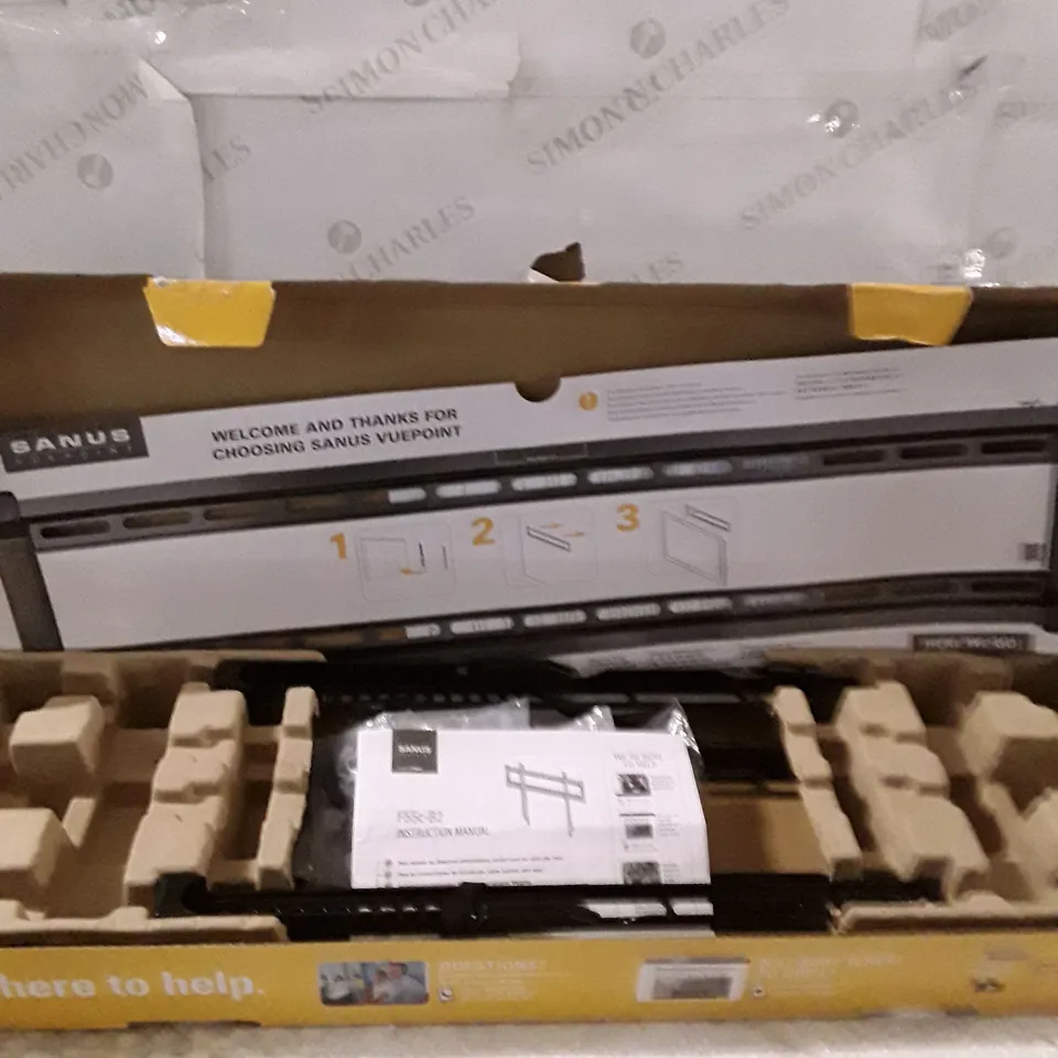 BOXED SANUS FIXED TV WALL MOUNT FOR 47-90" TV'S - F55C-B2