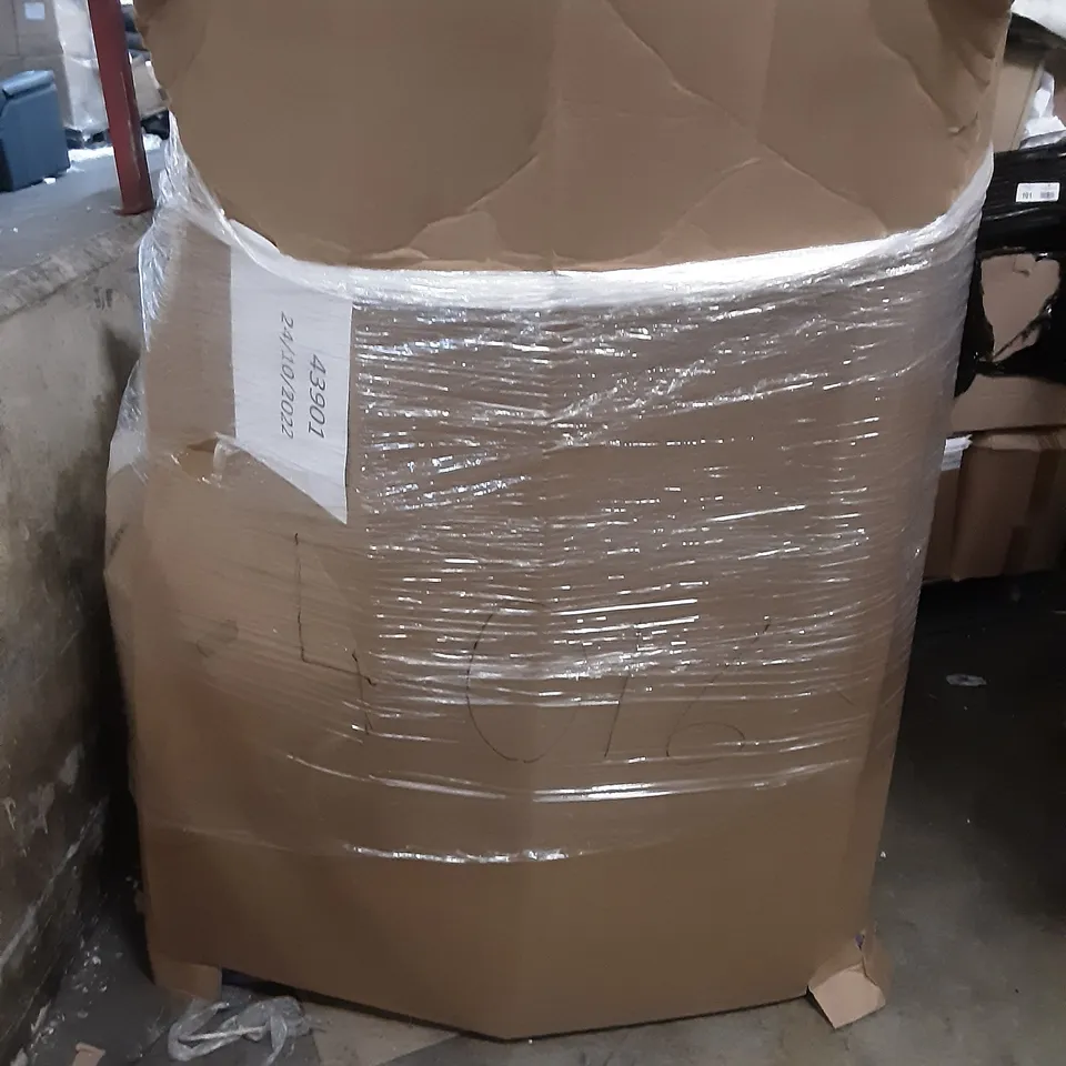 PALLET OF ASSORTED PRODUCTS INCLUDING TOPCHEF MULTIFUNCTIONAL FOOD PROCESSOR, BONMEDICO RISING CUSHION, GARCARE 4 IN 1 HAND TOOLS, MOOLAN MULTI-FUNCTIONAL STEAM MOP, LED METEOR LIGHT, HOMIDEC