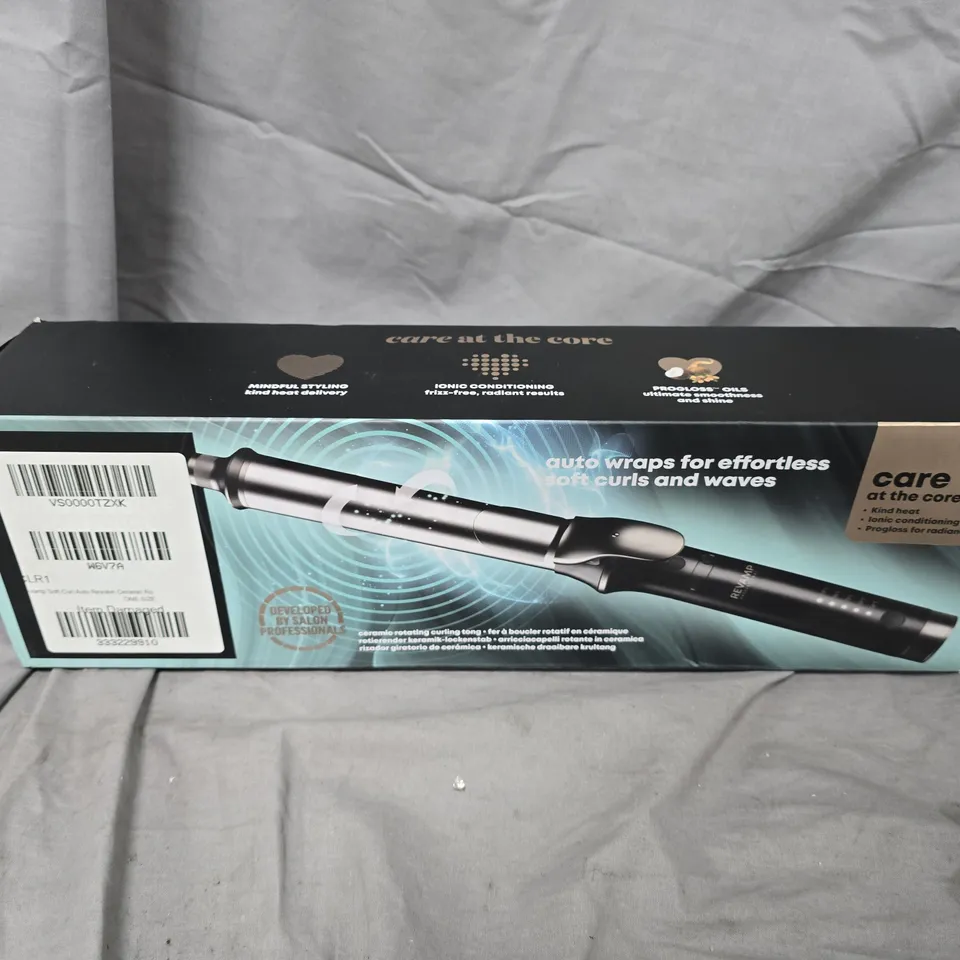 BOXED REVAMP SOFT CURL AUTO REVOLVE CERAMIC ROTATING CURLING TONG
