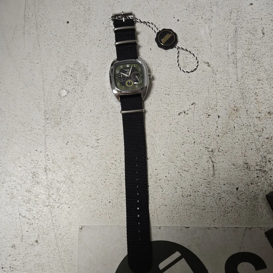 VICKERS ARMSTRONGS WRISTWATCH – GREEN DIAL, BLACK NATO STRAP