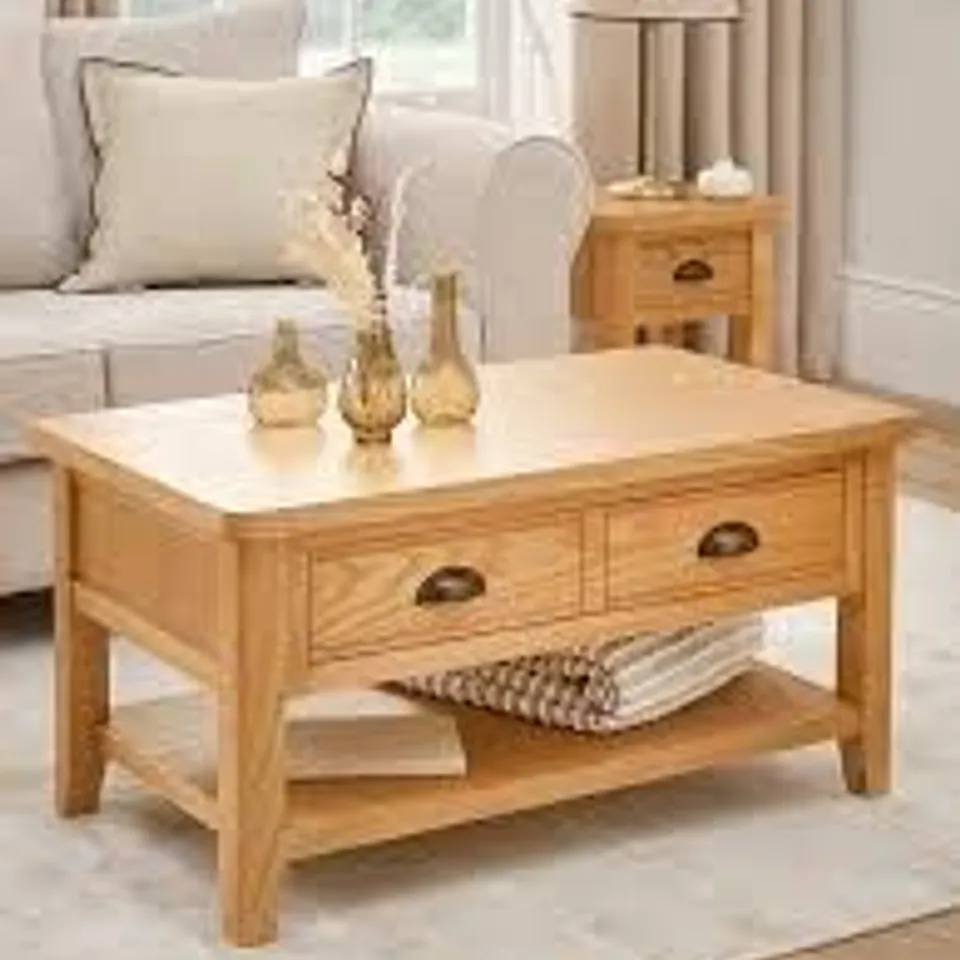 ASHWIN READY ASSEMBLED LARGE COFFEE TABLE - COLLECTION ONLY
