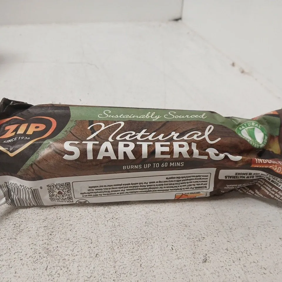 BOX OF APPROXIMATELY 16 X NATURAL STARTER LOG FOR INDOOR / OUTDOOR FIRES
