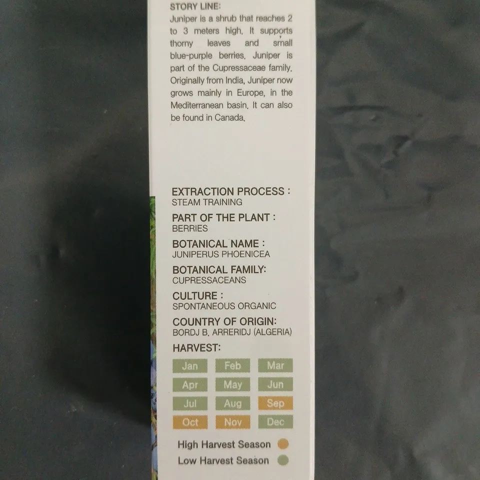APPROXIMATELY 25 PCS AROMA NAMU JUNIPER ESSENTIAL OIL – 100% ORGANIC, 10ML 