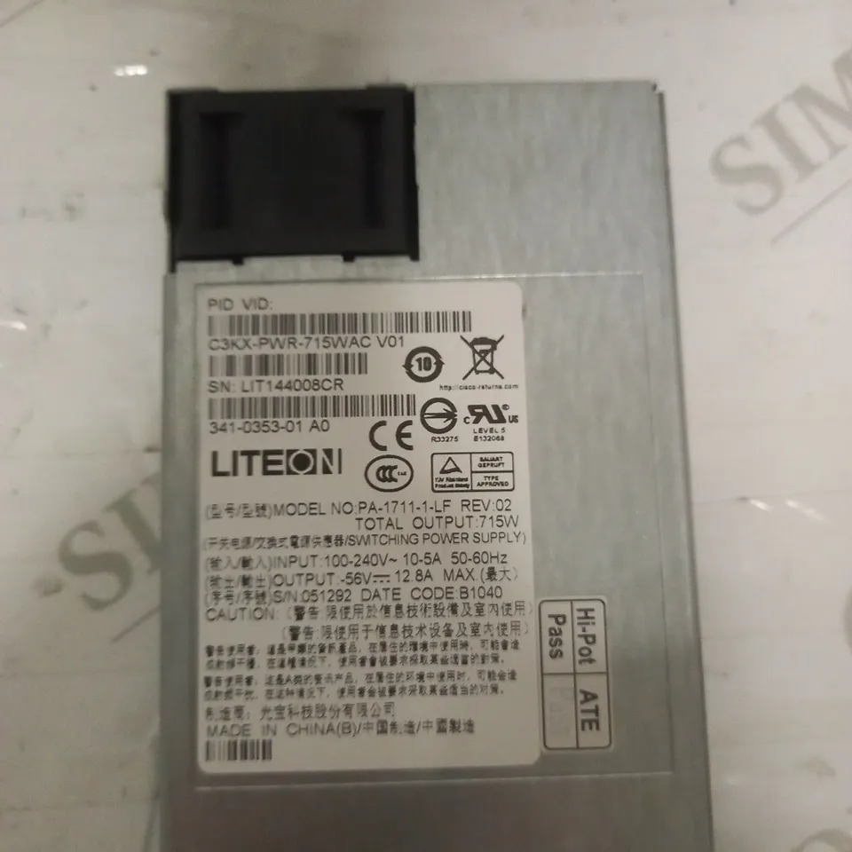 LITEON PA-1711-1-LF SWITCH PSU