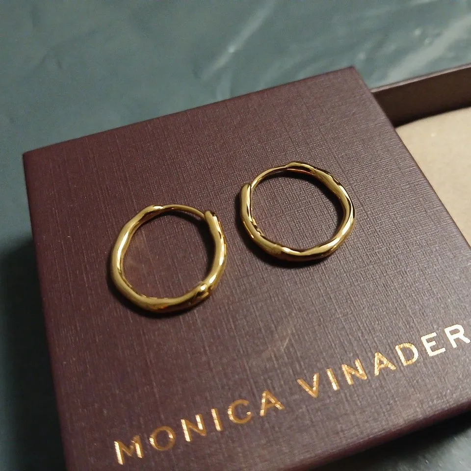 BOXED MONICA VINADER HOOP EARRINGS