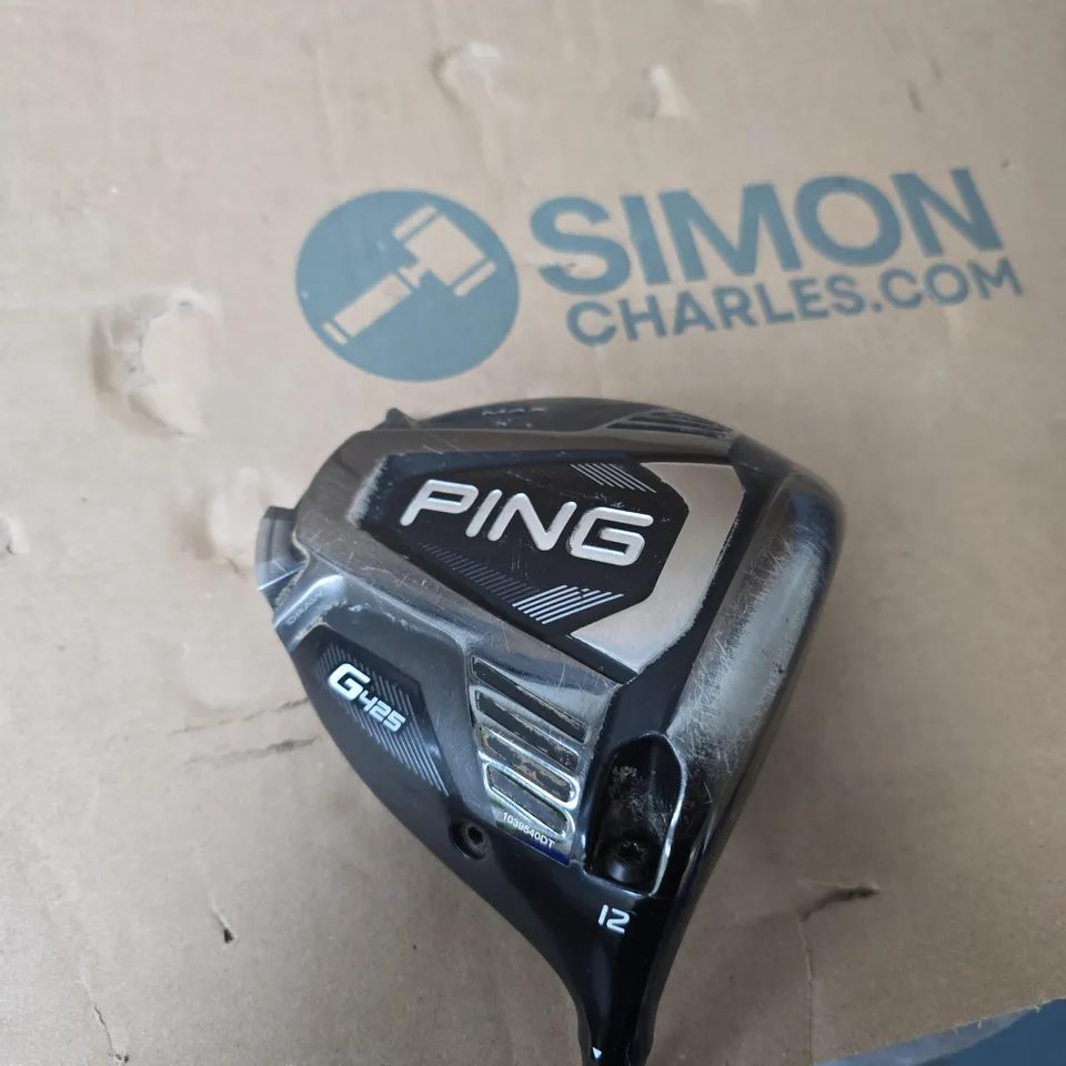PING G425 DRIVER WITH SHAFT AND GOLF PRIDE GRIP