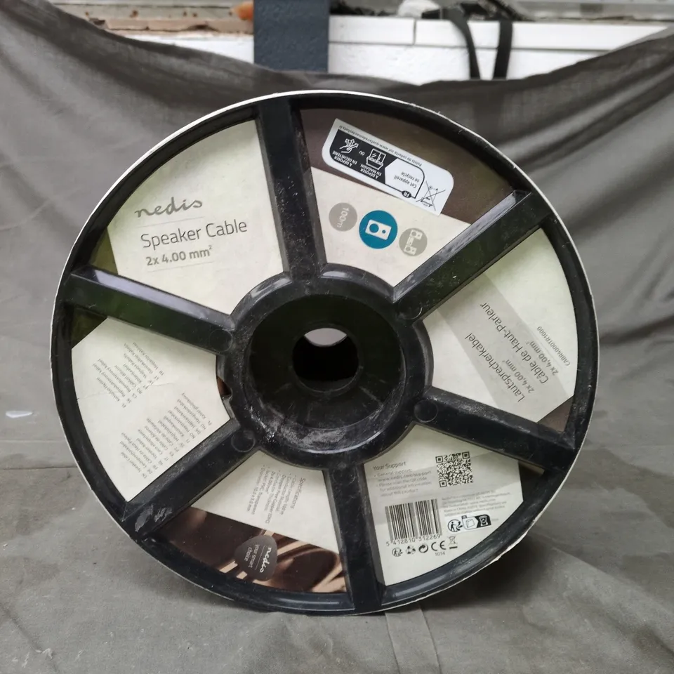 NEDIS SPEAKER CABLE 2X4.0MM – RED, ON SPOOL