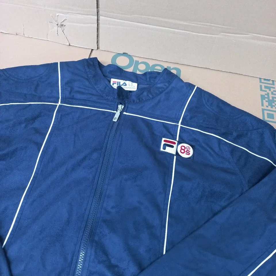 FILA BLUE ZIP-UP TRACK JACKET – SIZE 3XL