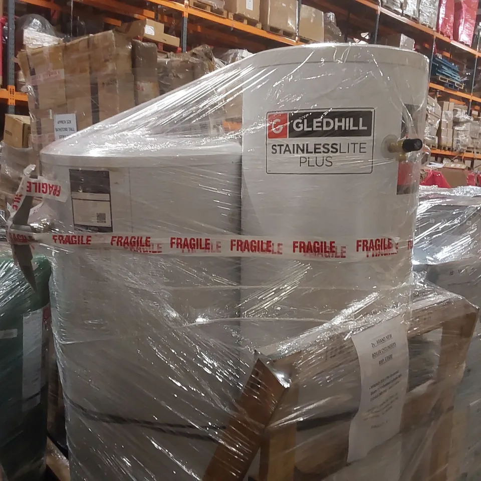 PALLET CONTAINING 2x BOILER CYLINDERS