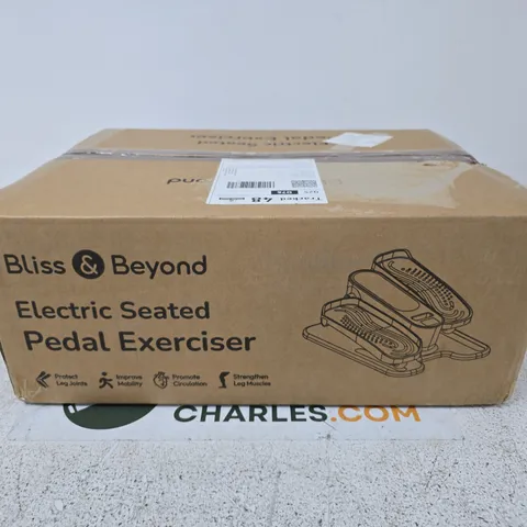BLISS & BEYOND ELECTRIC SEATED PEDAL EXERCISER – BOXED