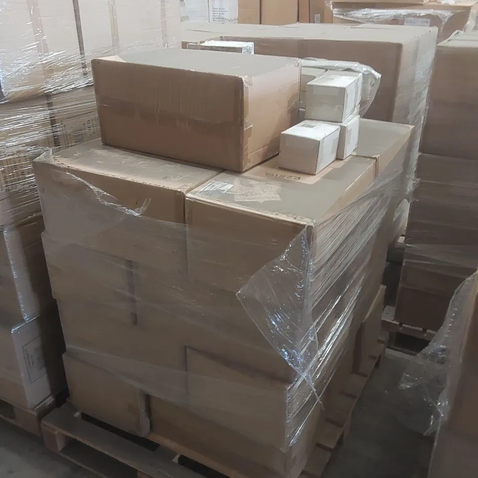 PALLET CONTAINING APPROXIMATELY 350x MINI RETRO EYEBALL WHITE SINGLE SPOTLIGHT PIN UP EURO PLUG, GU10