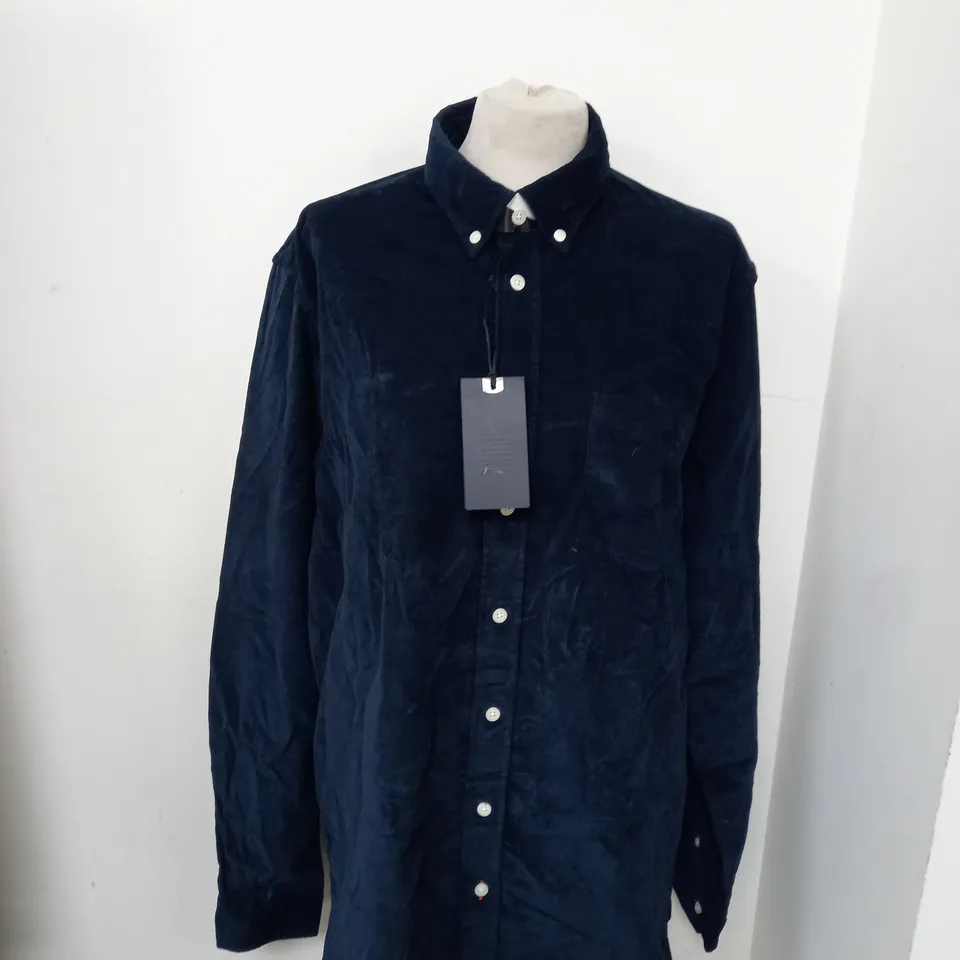 SPOKE CORD VELVET LONG SLEEVE SHIRT SIZE XL