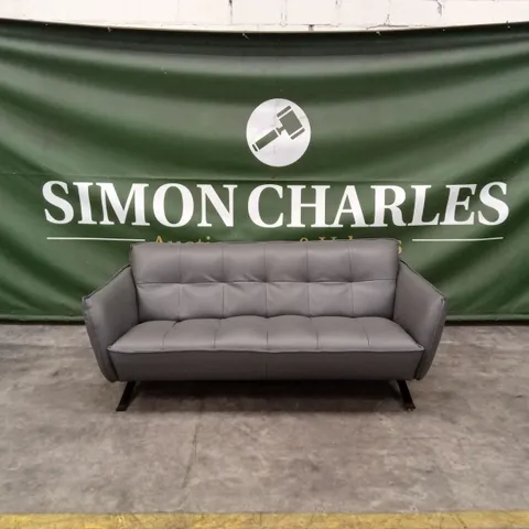 QUALITY DESIGNER ITALIAN MADE SEVILLE 3 SEATER LEATHER SOFA
