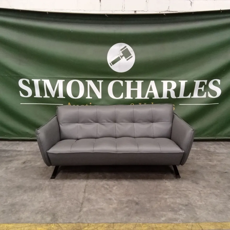 QUALITY DESIGNER ITALIAN MADE SEVILLE 3 SEATER LEATHER SOFA