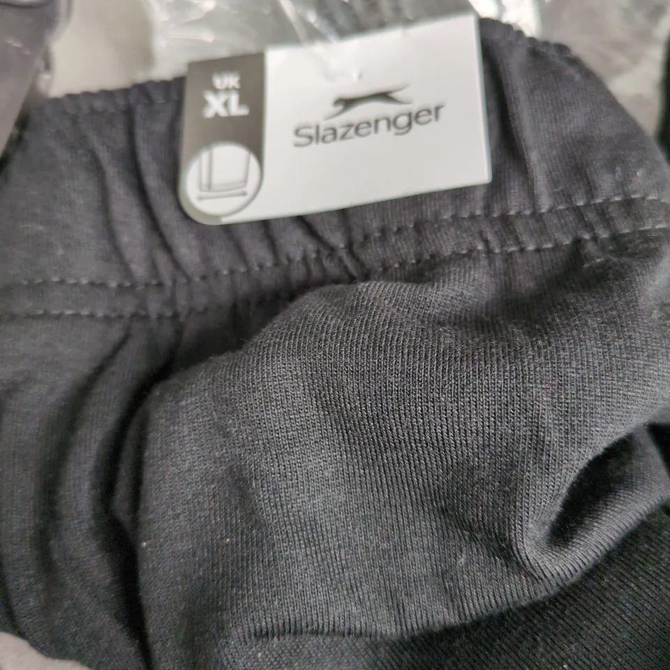 SLAZENGER BLACK TRACKSUIT BOTTOMS UK XL