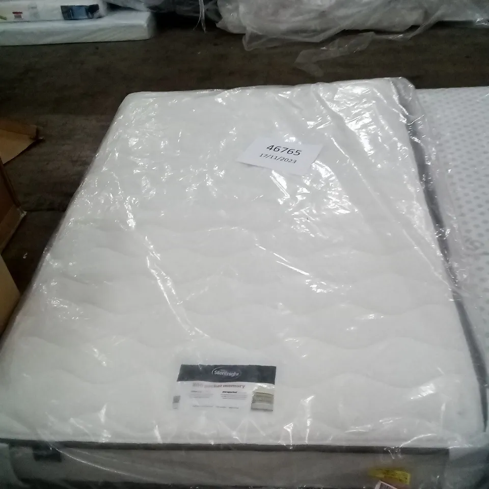 QUALITY BAGGED 4'6" DOUBLE POCKET MEMORY 800 MATTRESS 