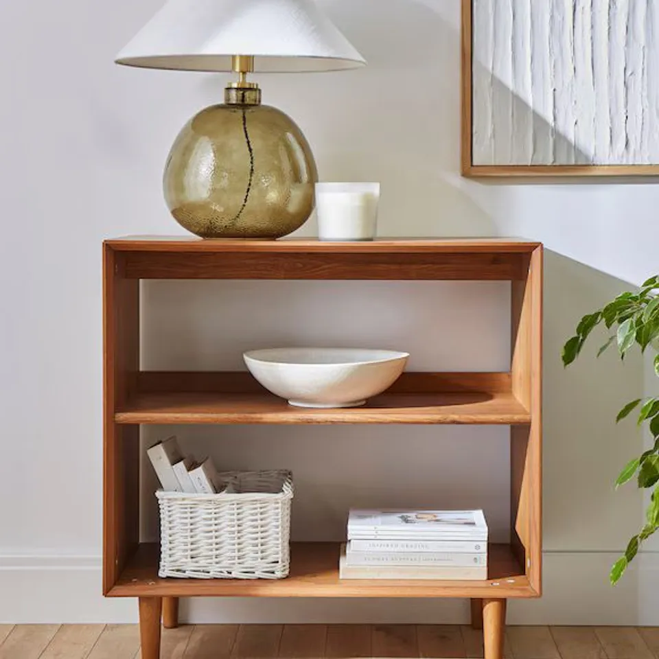 BOXED WESTCOTE SMALL SHELVING UNIT - WALNUT