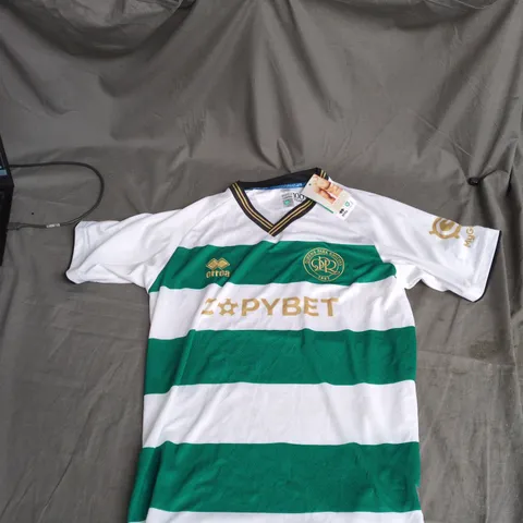 ERREÀ QPR FOOTBALL JERSEY – GREEN & WHITE – 100 YEARS EDITION – SIZE M