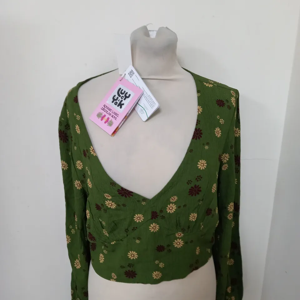 LUCY AND YAK SADIE BLOUSE SIZE 12