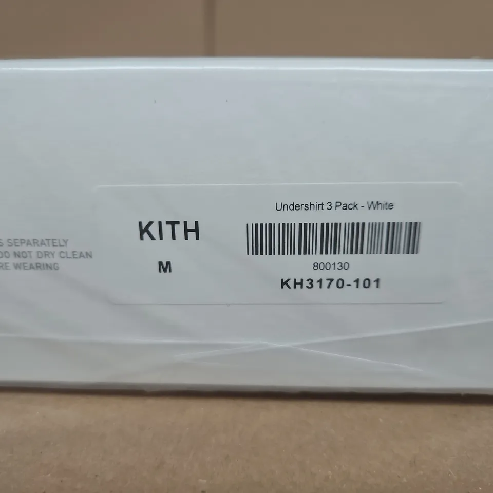 KITH UNDERSHIRT 3 PACK – WHITE, SIZE M