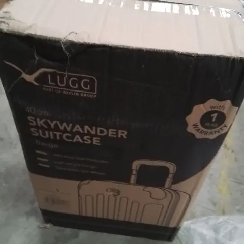 BOXED LUGG 40CM SKYWANDER SUITCASE BEIGE