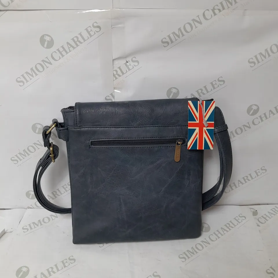 BESSIE LONDON CROSSBODY SATCHEL BAG IN NAVY 