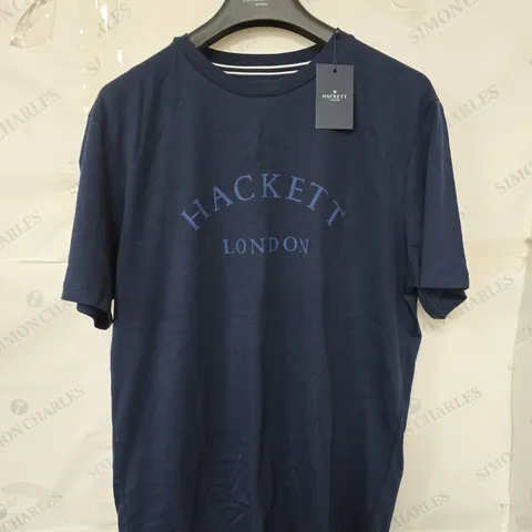 HACKETT LONDON NAVY T-SHIRT – MEN'S SIZE L