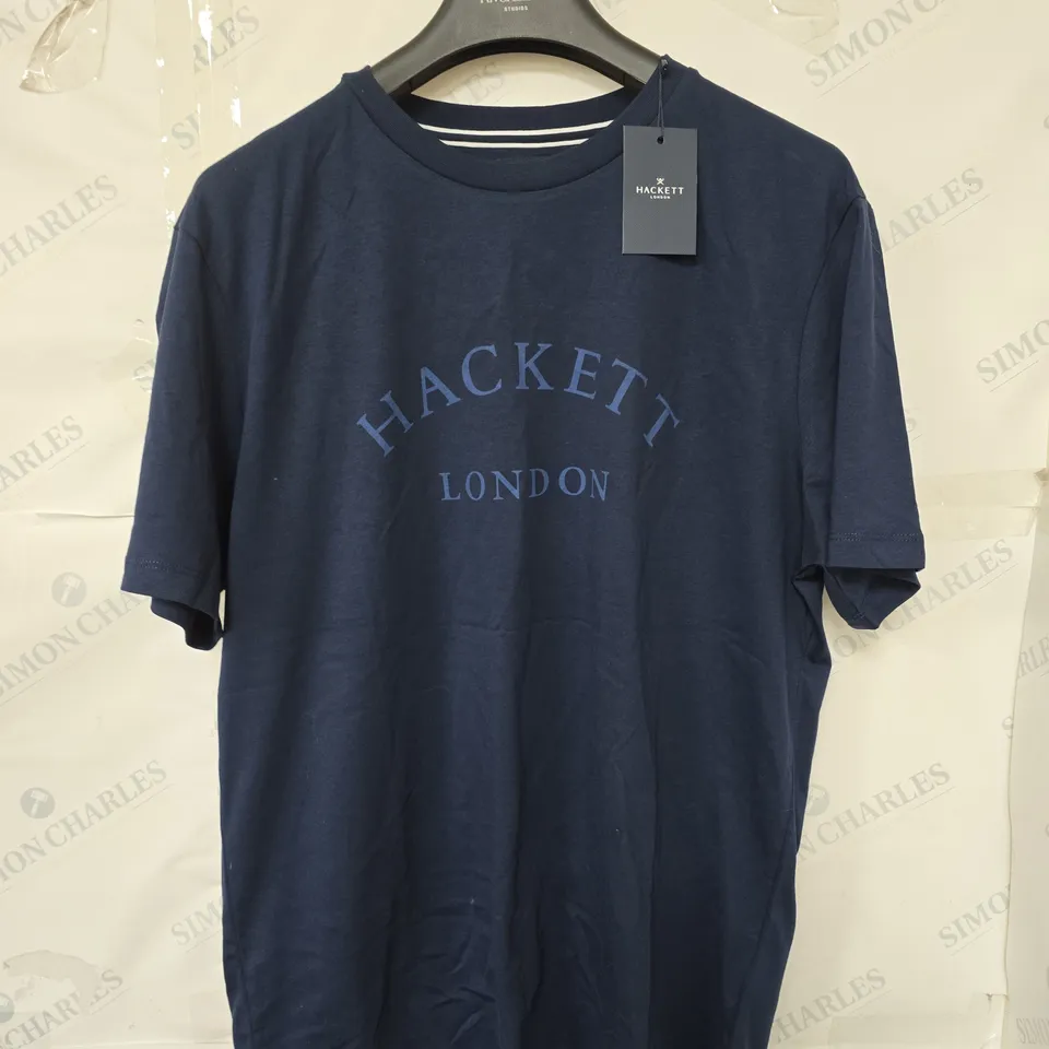HACKETT LONDON NAVY T-SHIRT – MEN'S SIZE L