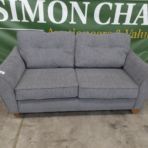 DESIGNER TWO SEATER SOFA GREY FABRIC