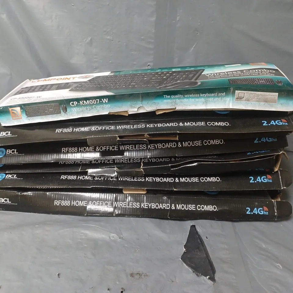 LOT OF APPROXIMATELY 6 WIRELESS KEYBOARDS WITH MOUSE