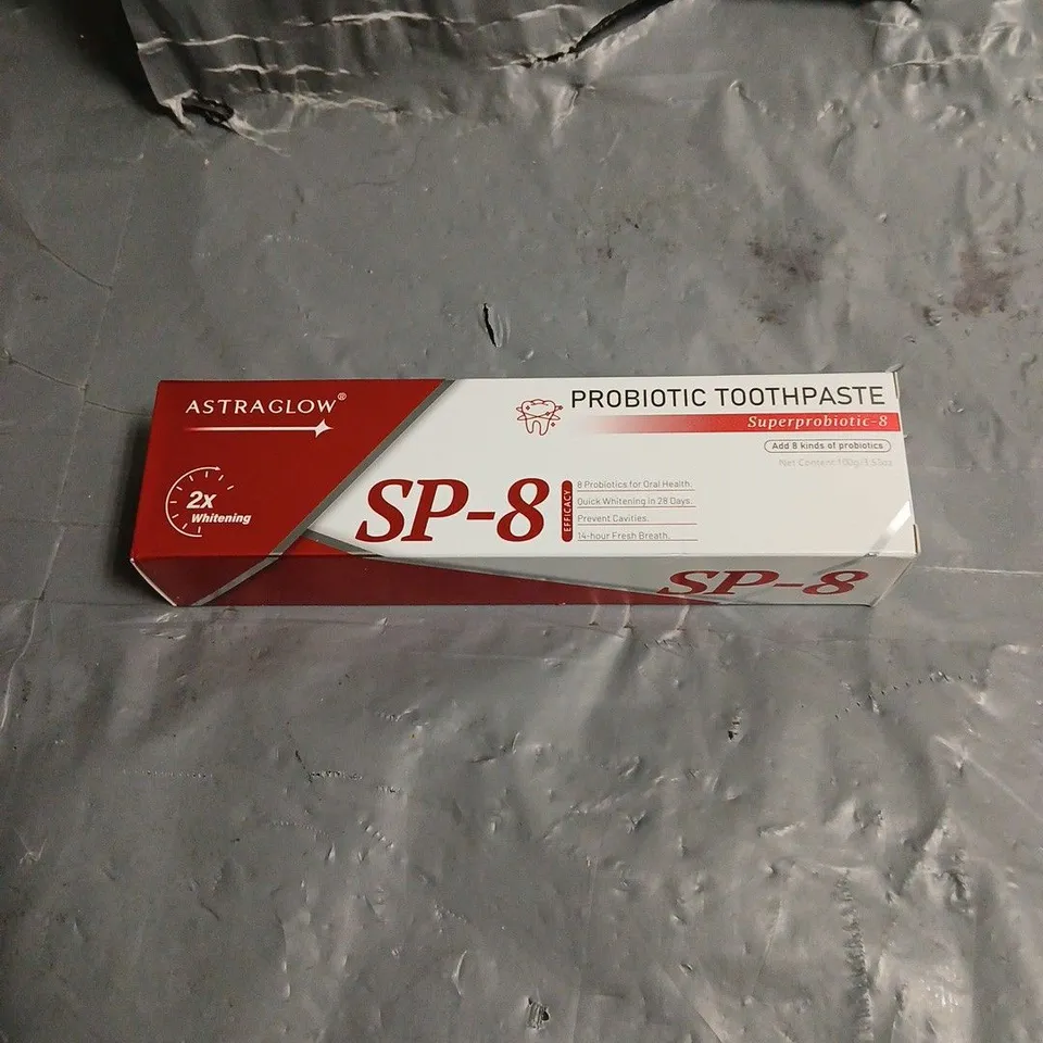 APPROXIMATELY 40 ASTRA GLOW SP-8 PROBIOTIC TOOTHPASTE