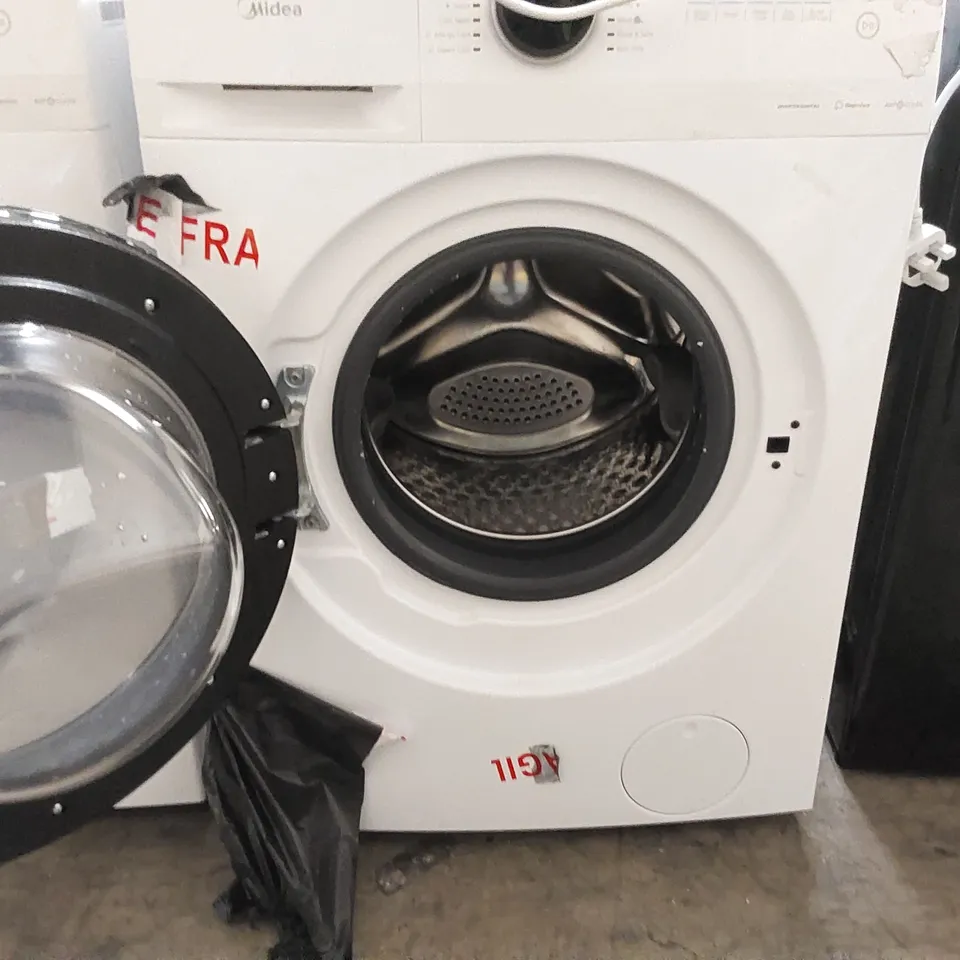 MIDEA MF200W90B/E FREESTANDING WASHING MACHINE, BLDC MOTOR, BRIGHT LED DISPLAY, HEALTH GUARD, STEAM, 1400RPM, 9KG LOAD, WHITE [ENERGY CLASS B] 