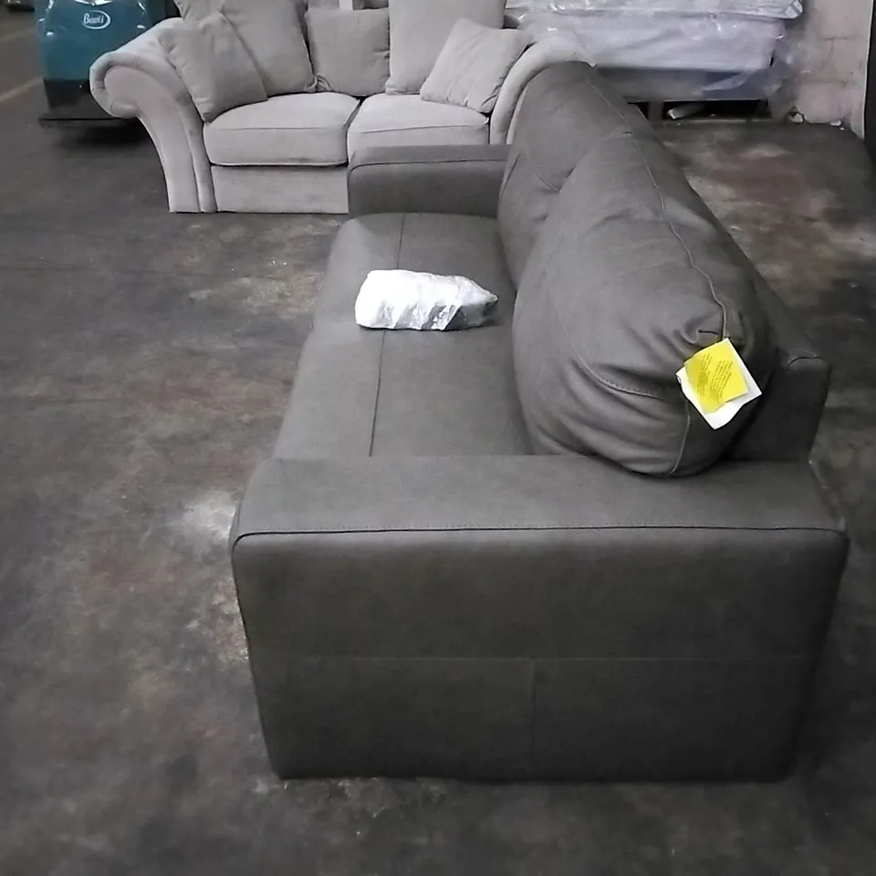 QUALITY DESIGNER FAUX LEATHER 2 SEATER SOFA