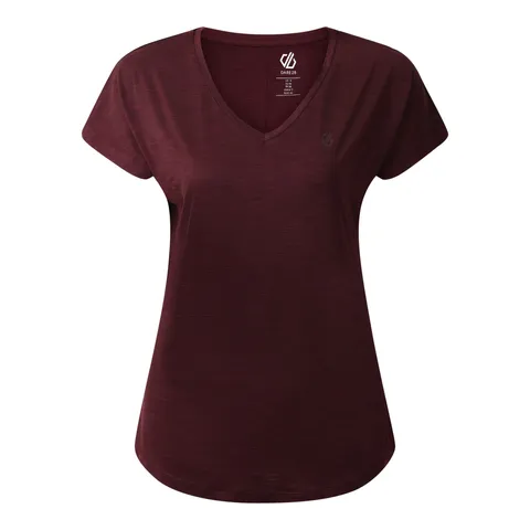 BRAND NEW DARE 2B WOMEN'S VIGILANT LIGHTWEIGHT T-SHIRT IN FIG SIZE UK 14