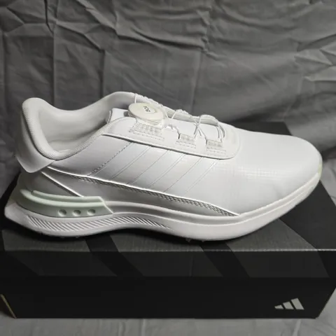 BOXED PAIR OF ADIDAS WOMENS S2G BOA 24 GOLF SNEAKERS - UK SIZE 6.5