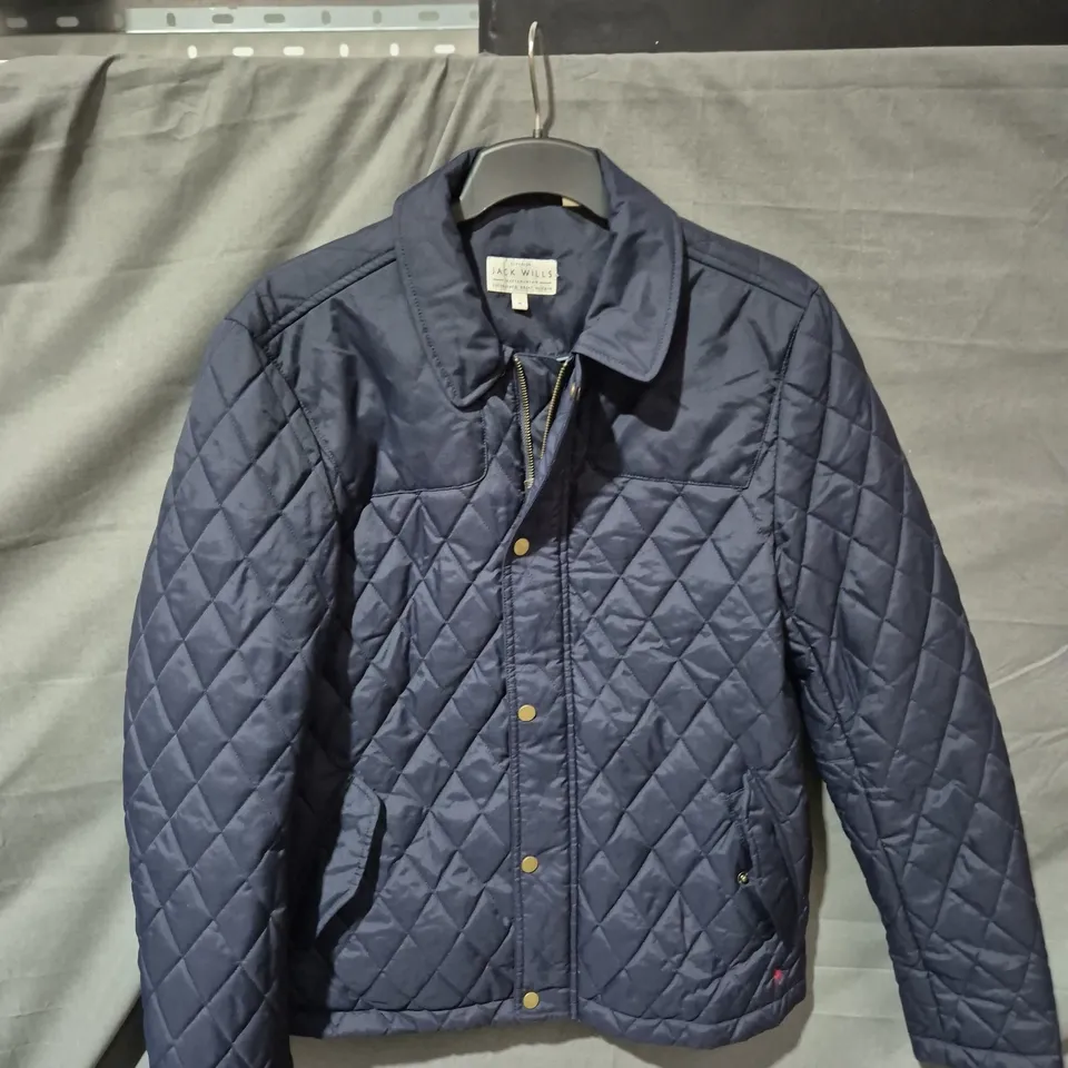 JACK WILLS QUILTED JACKET – NAVY – UK M