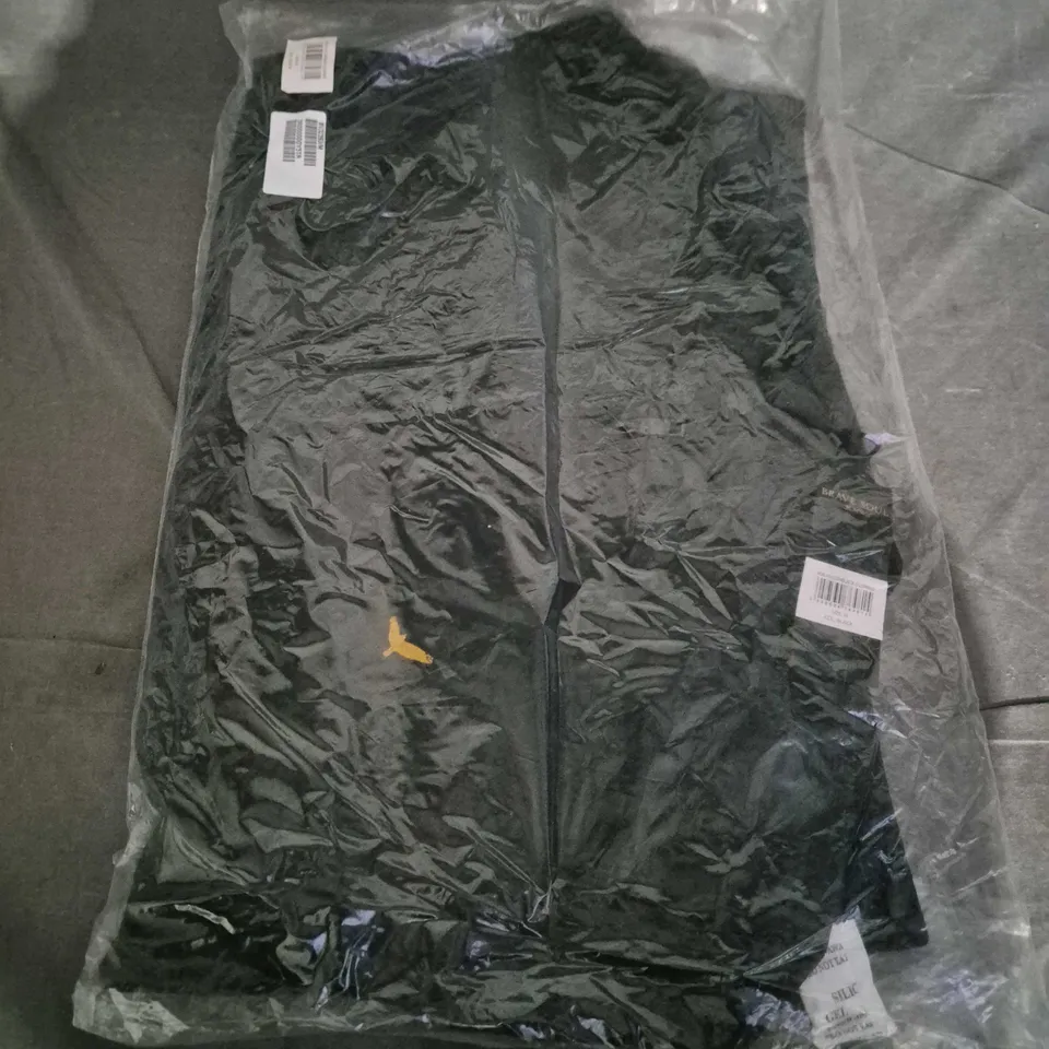 BAGGED BRAVE SOUL MJK JACKET IN FALCON BLACK - MEDIUM