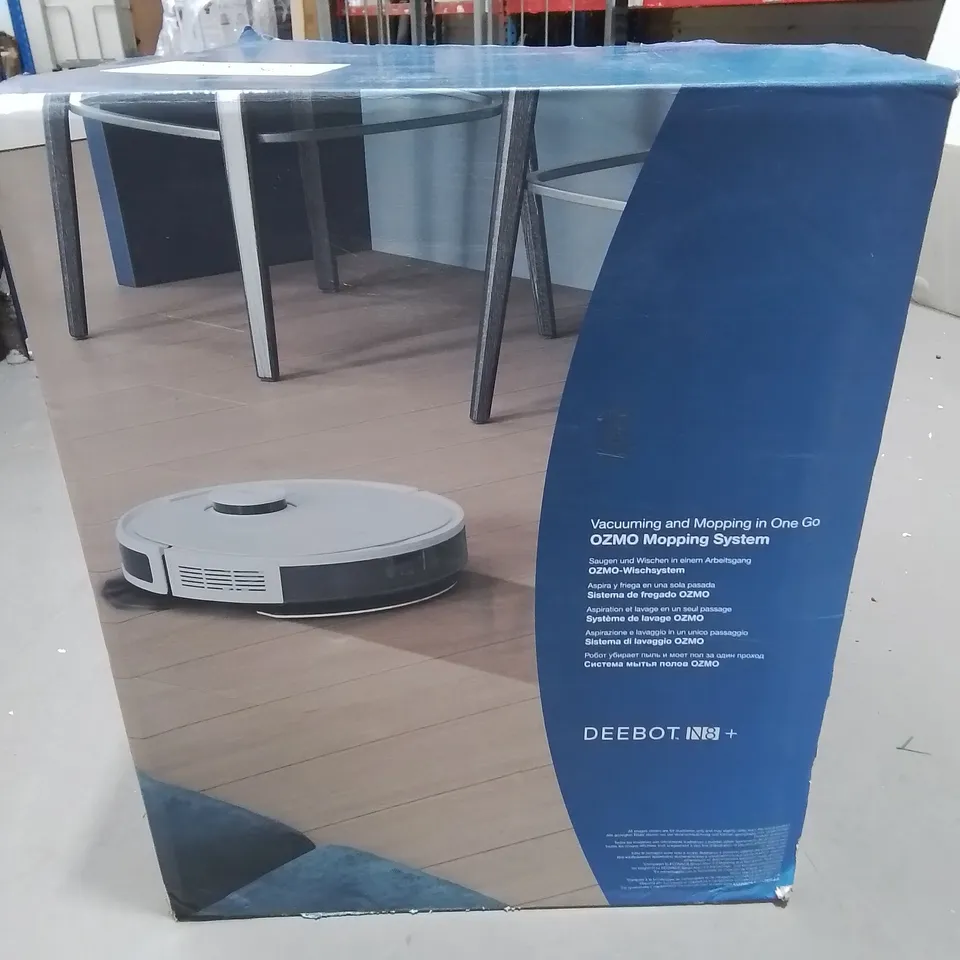 BOXED DEEBOT N8+ OZMO MOPPING SYSTEM